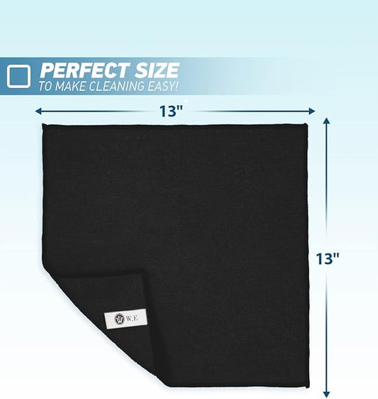 Microfiber Cleaning Cloth-24Pcs Ultra Soft Highly Absorbent Rags - Image 2