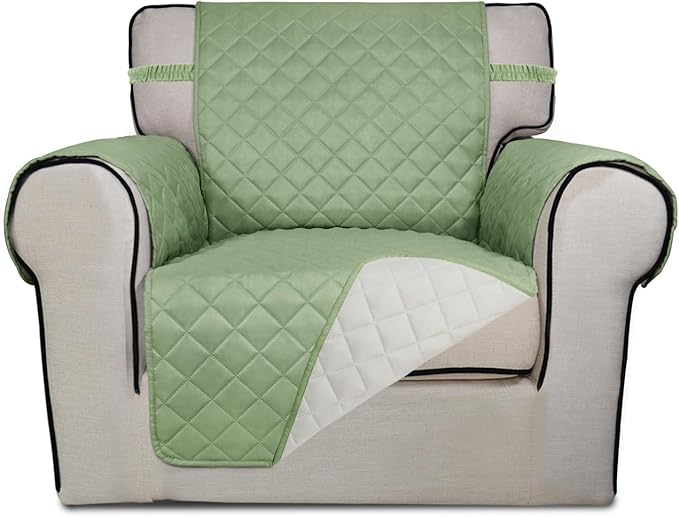 PureFit Reversible Quilted Sofa Cover, Water Resistant Slipcover Furniture by PureFit