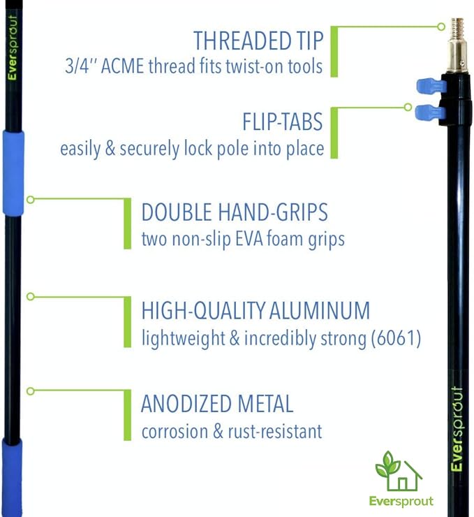 EVERSPROUT 20+ Foot High Reach Flexible Microfiber Ceiling & Fan Duster | - Image 7