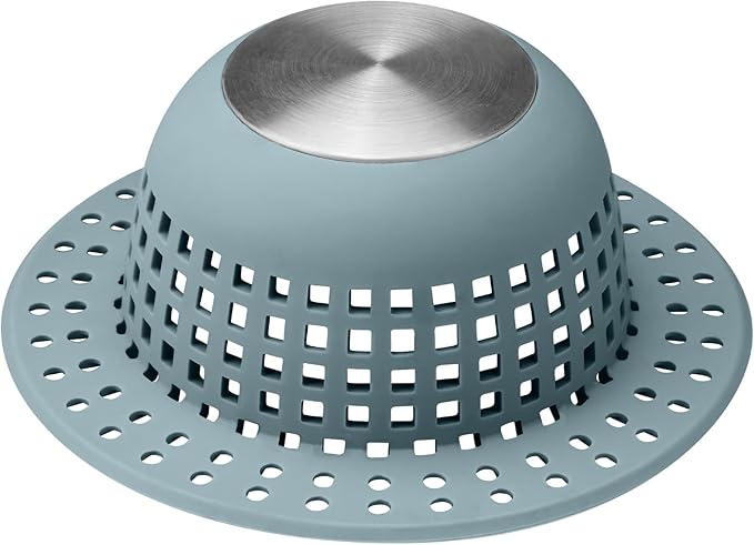 Shower Drain Hair Catcher, Bathtub Drain Cover Foldable Silicone Shower & Tub by SayGoodbyetoHairClogging