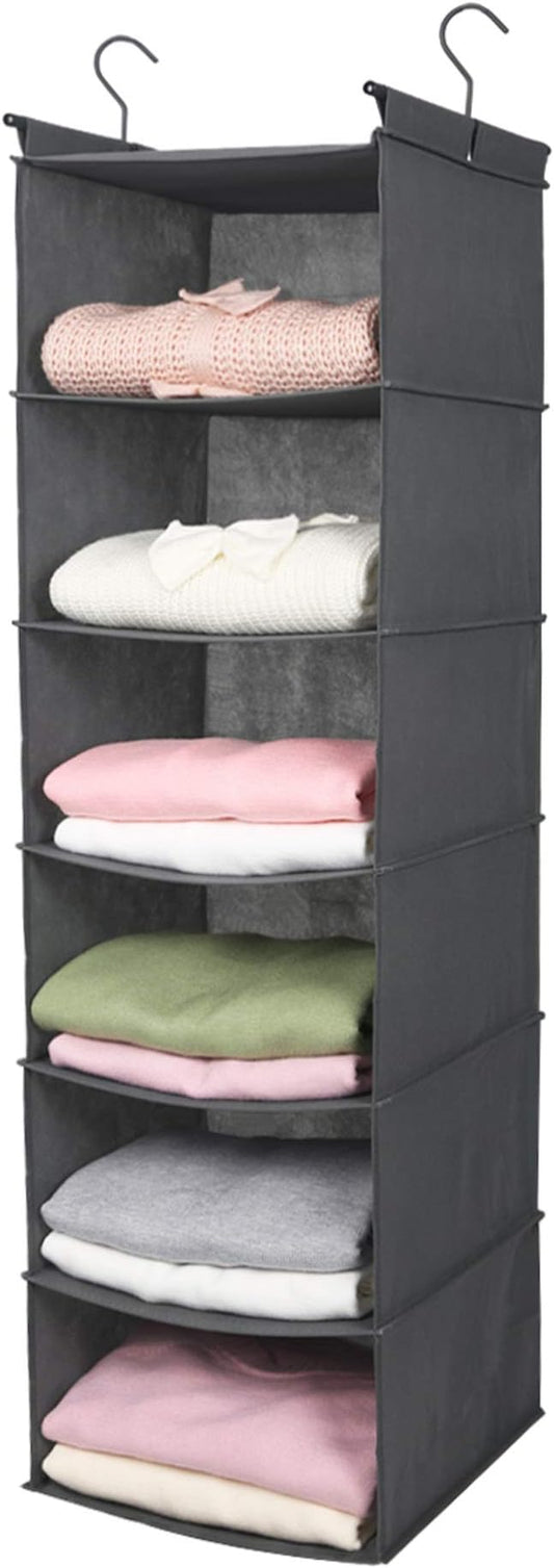 MAX Houser 6 Tier Shelf Hanging Closet Organizer, Closet Hanging Shelf by MAXHouser