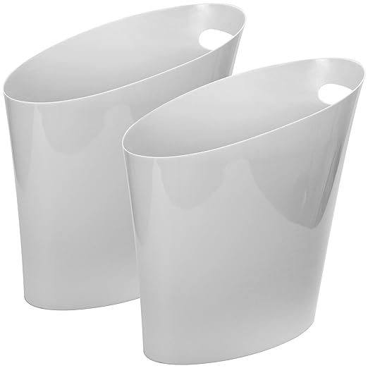 Youngever 2 Gallon Slim Trash Can, Plastic Garbage Container Bin, Small Trash by Youngever