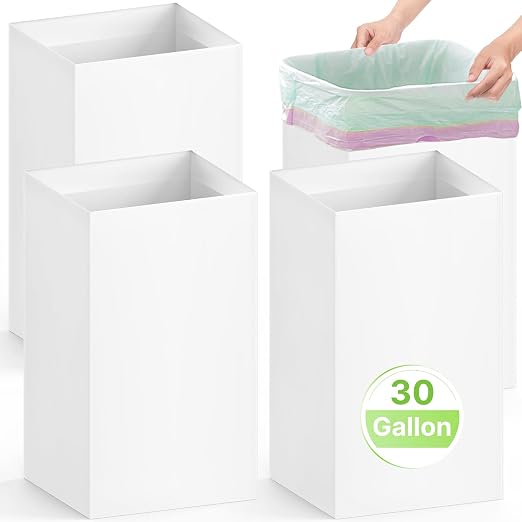 4 Pack Extra Large Disposable Trash Cans, Reusable Portable Garbage Can by Magicheap