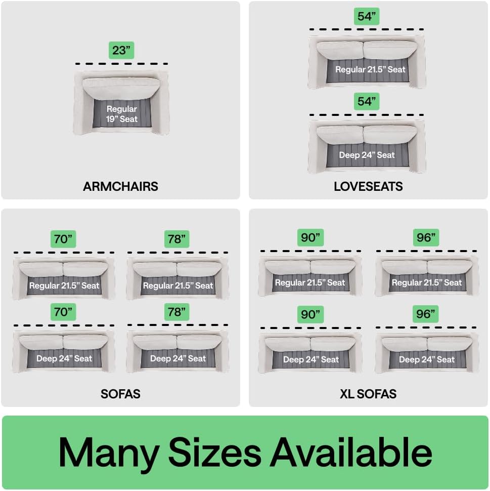 GORILLA GRIP Heavy Duty Couch Cushion Support Board to Fix Sagging Sofas, 21.5 x 70 Sofa, Slip Resistant Thick Boards Add Strong Seat Supports, Replacement Stuffing Firmer Couches Accessories, Grey