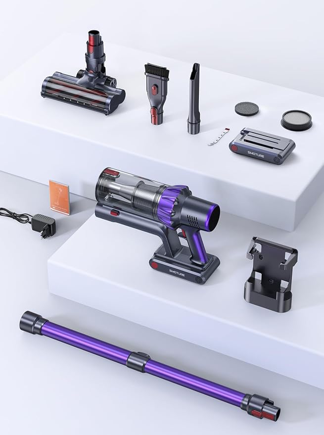 Cordless Vacuum Cleaner, 2 Batteries 110 Mins Runtime Vacuum Cleaners - Image 8