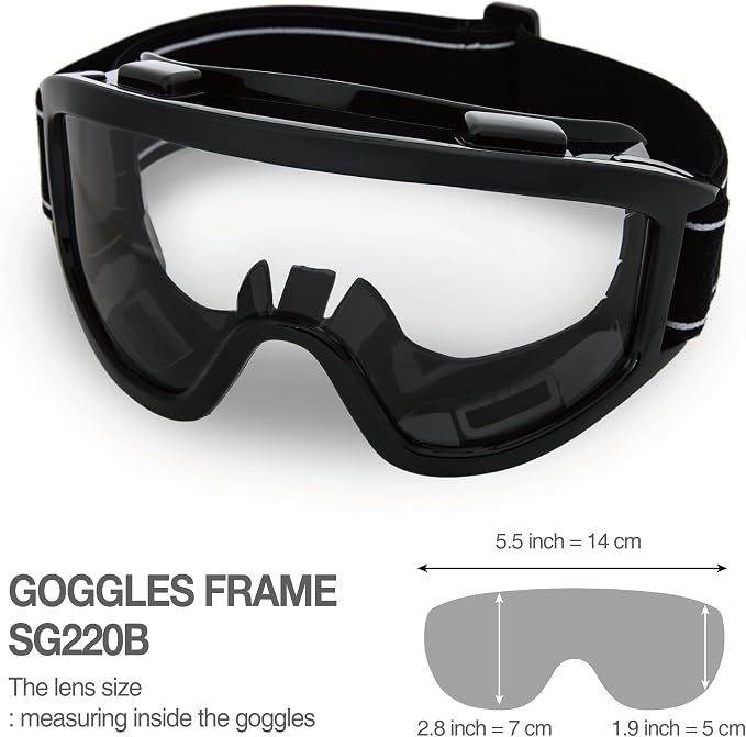 DEX FIT Protective Safety Goggles SG220B; Anti Fog & Scratch, Z87 Eye Protection - Image 5