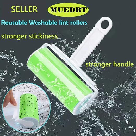 Sticky Travel Lint Roller 5 Pack, Reusable Washable Lint Roller Portable - Image 2
