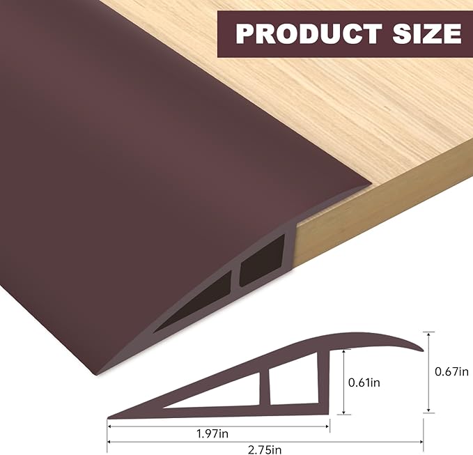 Vinyl Door Threshold Flooring Transition Strip Self Adhesive Carpet Edging Strip - Image 6