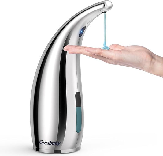 Adjustable Automatic Soap Dispenser Touchless, 4 Adjustable Levels Touchless by Greatmay