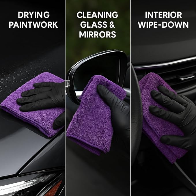 PAKS - 3 Pack Reusable Microfiber Towels - 16x24 Micro Fiber Towels Car - Image 4