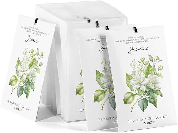 MYARO 12 Packs Jasmine Scented Sachets by MYARO