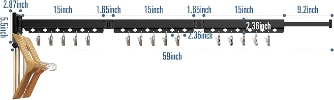 Wall Mounted Clothes Drying Rack - Image 7