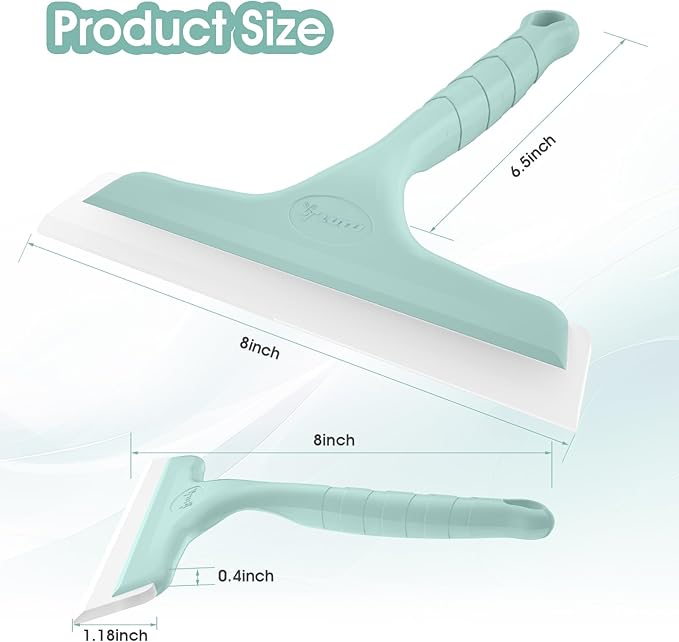 Shower Squeegee for Glass Doors, Bathroom Squeegee for Shower, Mini Window - Image 2