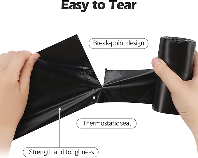 2-4 Gallon Portable Trash Bags, Bedroom Trash Can, Strong Trash Bags（Black） - Image 4