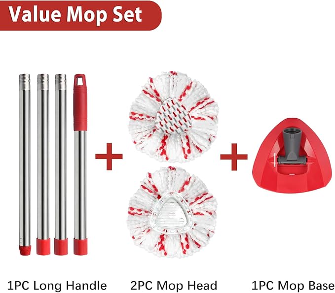 Spin Mop Replacement Head, Handle Compatible - Image 6