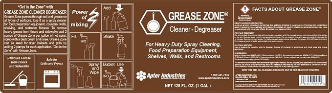 Grease Zone Food Safe Degreaser & All-Purpose Cleaner – Concentrated Restaurant - Image 2