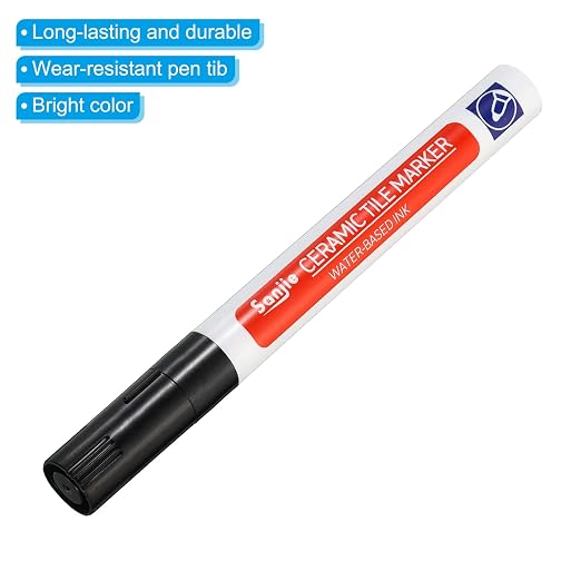 PATIKIL Grout Pen, 4 Pack Black Tile Marker Waterproof Grout Sealer Pen Tile - Image 4