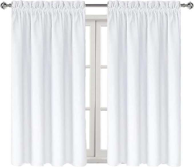DWCN White Curtains for Living Room Thermal Insulated, 50% Light Blocking - Image 8