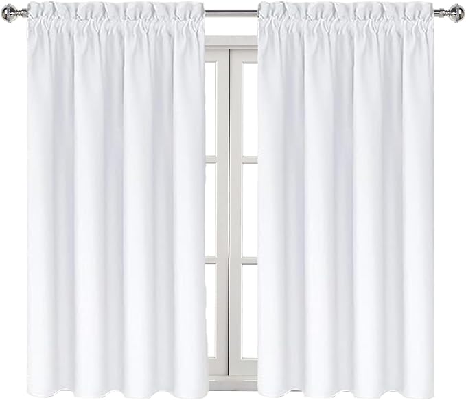 DWCN White Curtains for Living Room Thermal Insulated, 50% Light Blocking - Image 8