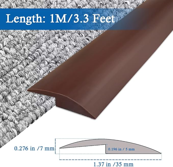Floor Transition Strip Self Adhesive Carpet & Flooring Transitions Edging Trim - Image 2