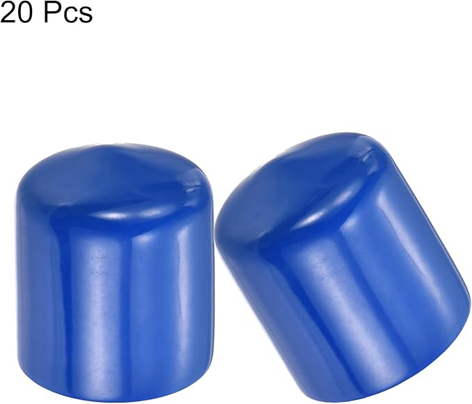 uxcell 20pcs Rubber End Caps 29mm ID Vinyl PVC Round Tube Bolt Cap Cover Screw - Image 2