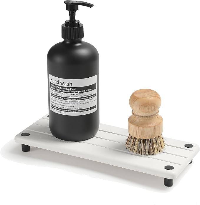 Instant Dry Sink Caddy Kitchen Sink Organizer, Quick Drying Diatomaceous Earth by Razborci