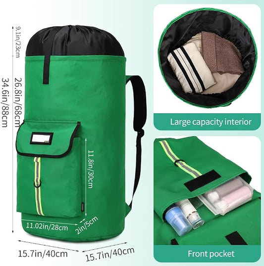 Extra-Large Heavy Duty Laundry Bag Backpack - Image 2