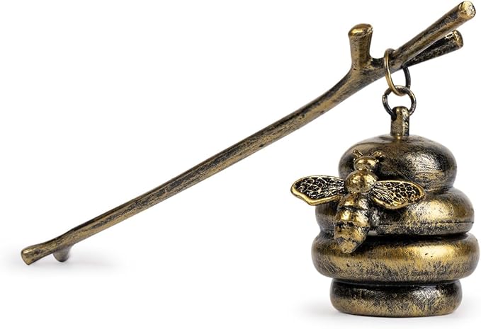 AIM & GGKK Vintage Bronze Beehive Candle Snuffer Extinguisher by AIMGGKK