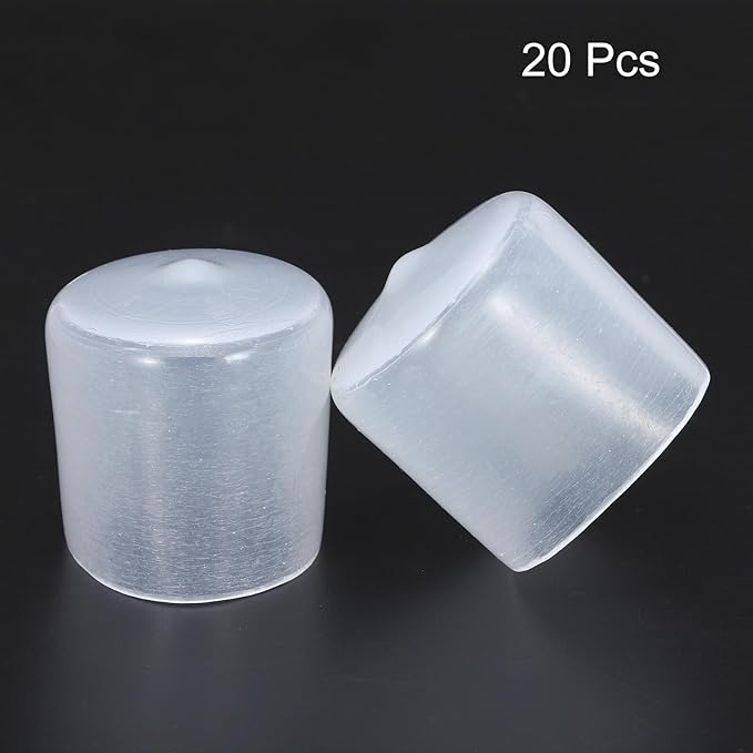 uxcell 20pcs Rubber End Caps 30mm ID Vinyl PVC Round Tube Bolt Cap Cover Screw - Image 2