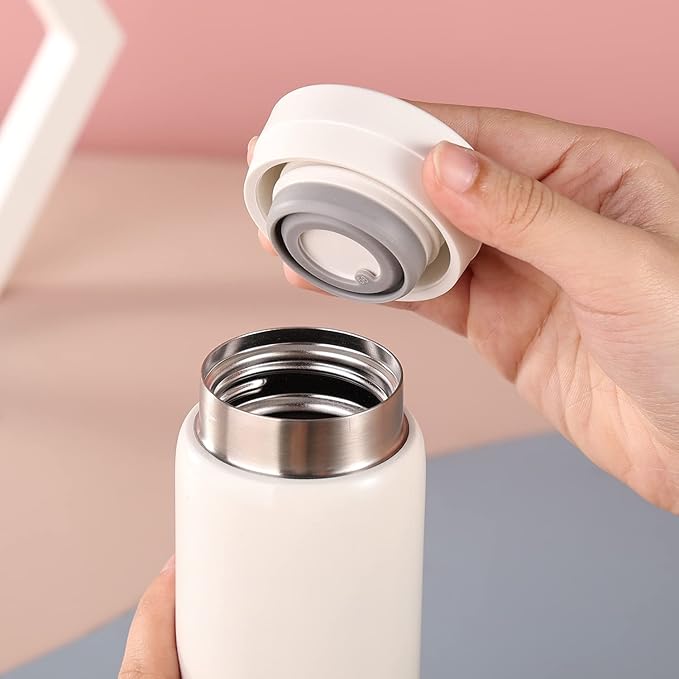 Mini Thermos Cute Water Bottle - 7 oz Tiny Insulated Vacuum 18/10 Stainless - Image 4