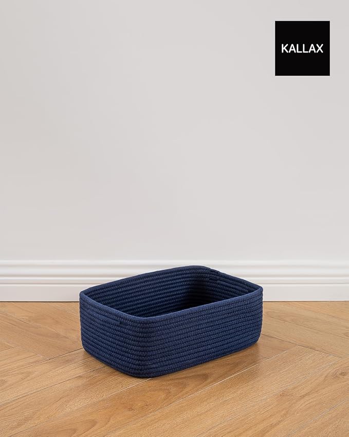 Small Woven Basket, 13.5 x 9.5 x 5 Inches, Storage Basket - Image 8