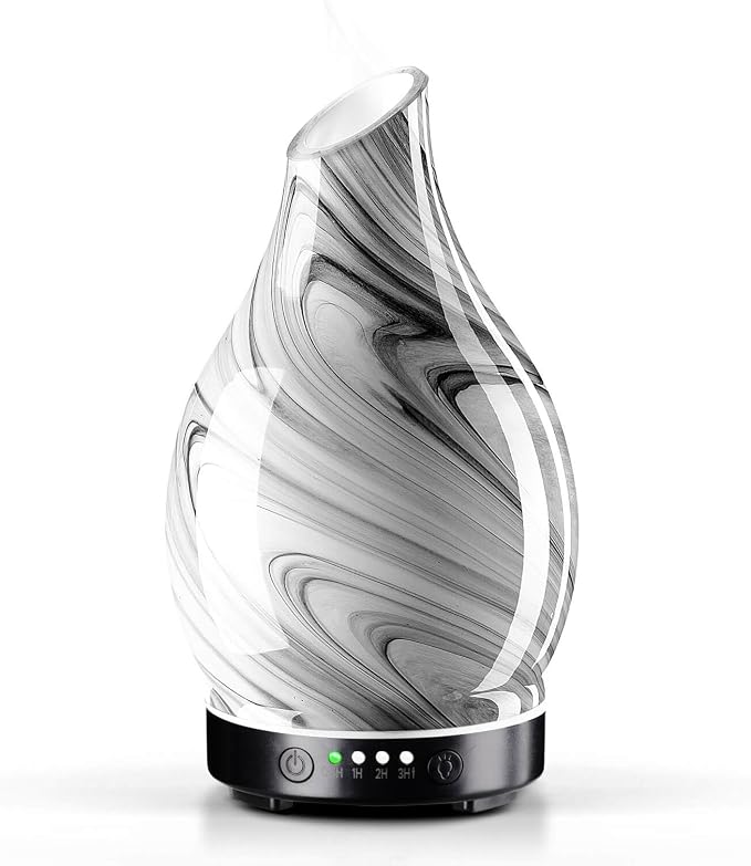 Porseme 150ml Essential Oil Diffuser Glass Color Changing Aroma Air Diffusers by Porseme