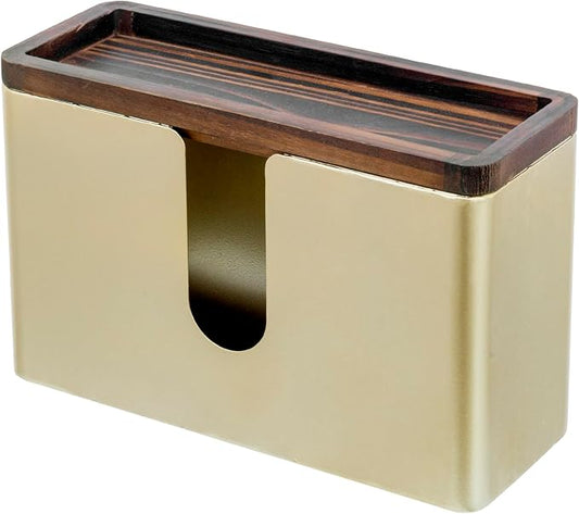 MyGift Deluxe Modern Brass Tone Metal Folded Commercial Paper Towel Holder by MyGiftHome