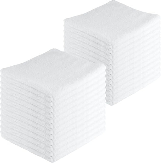 Microfiber Cleaning Cloths, 24 Pack, All-Purpose, Highly Absorbent, Washable by JDHomease