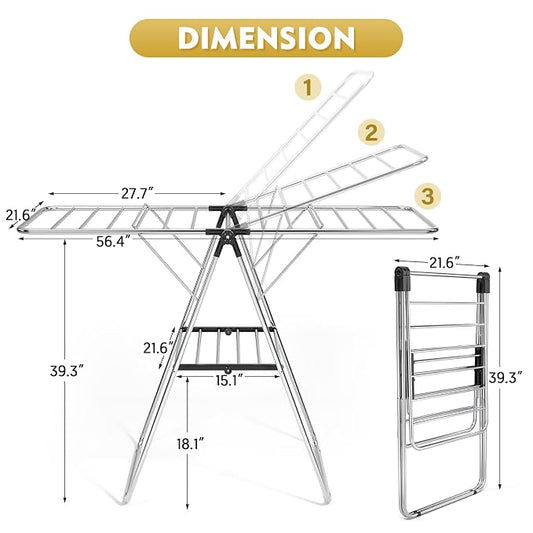 APEXCHASER Clothes Drying Rack, Drying Rack Clothing - Image 2