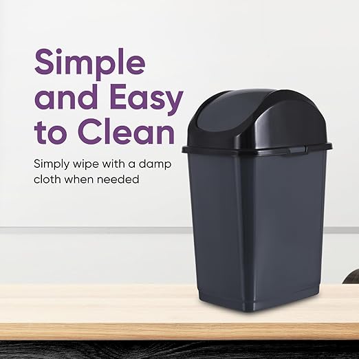 Superio Small 2.5 Gallon Plastic Trash Can - Image 7