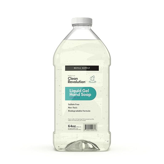 Clean Revolution Liquid Gel Hand Soap, Silky Rich Liquid, Quick Lather by CleanRevolution