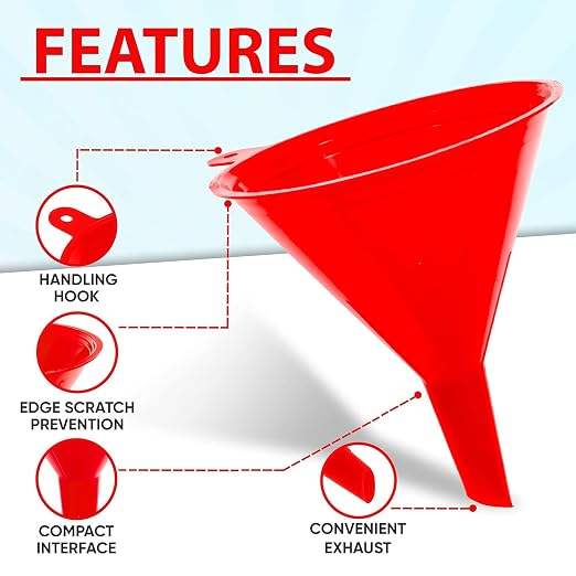 Funnel 4-Pack Funnels for Kitchen Use Filling Bottles - Image 3