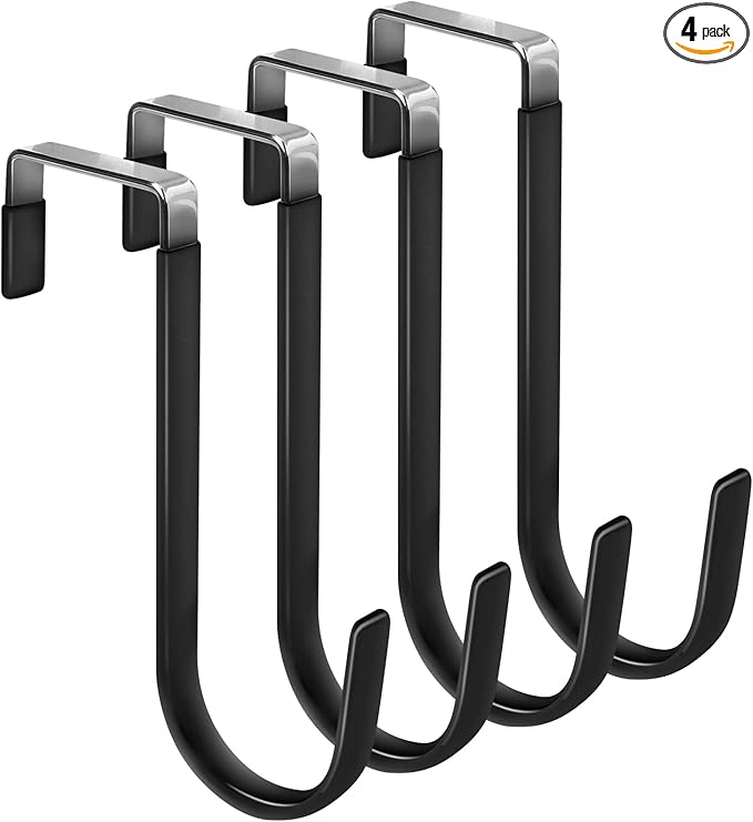 FYY Over the Door Hooks, 4 Pack Door Hangers Hooks by FYY