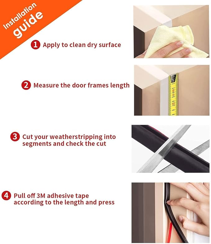 Black Rubber Weather Stripping Door Seal Strip, D Shape Door Rubber Weather - Image 8