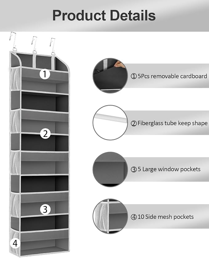 2 Pack Over The Door Storage Organizer - Image 5