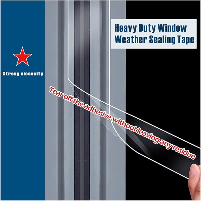 Transparent Weather Sealing Tape, 3-Inch x 85FT, Windows and Shower Glass Gaps - Image 4