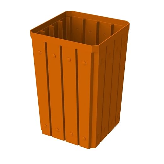 32 Gallon Square Slatted 100% Recycled Plastic Heavy-Duty Commercial Outdoor or - Image 4