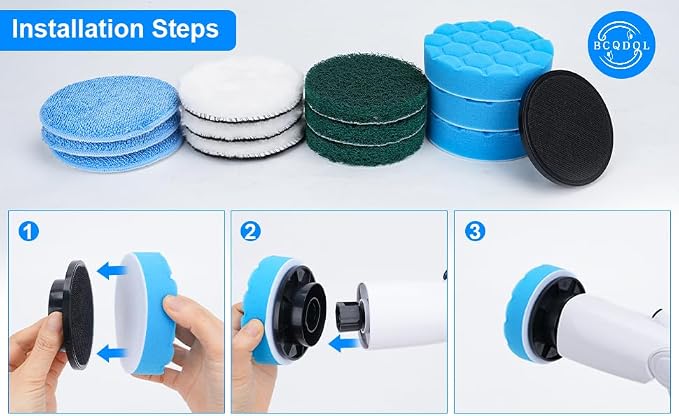 Electric Spin Scrubber Brush Heads Set, 12 Pack Replaceable Brush Heads - Image 5
