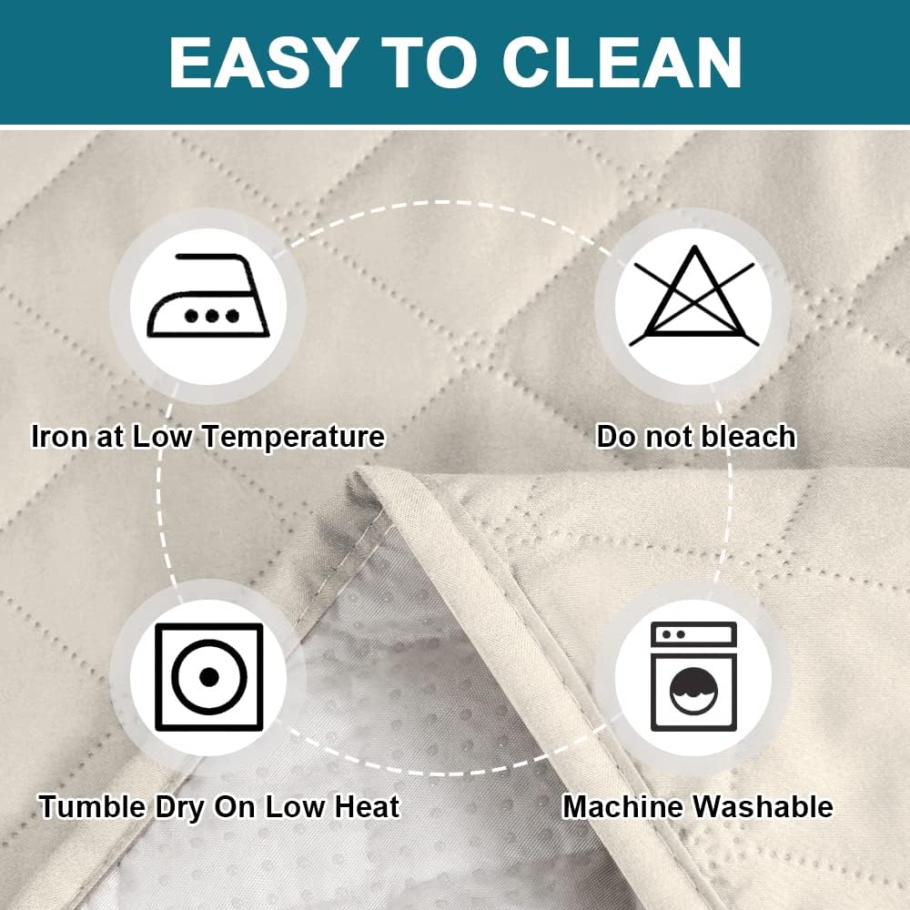 Turquoize 100% Waterproof Sofa Covers Couch Cover Sofa Cover for Dogs Couch Protector Triple Non-Slip Sofa Slipcover for 3 Cushion Couch Furniture Protector for Pets, Kids,Dog (Sofa 70", Ivory)