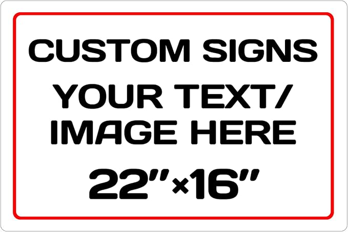 Personalized Aluminum Weatherproof Metal Signs by Repaly