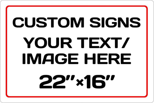 Personalized Aluminum Weatherproof Metal Signs by Repaly