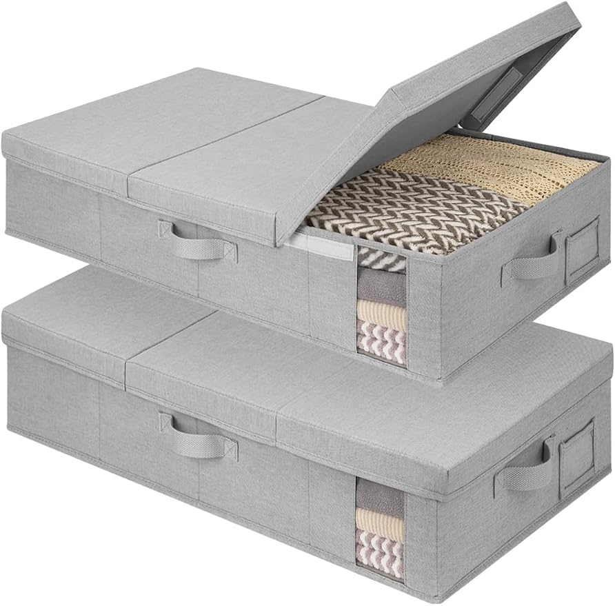 StorageWorks 2-Pack Large Under Bed Storage Bins by StorageWorks