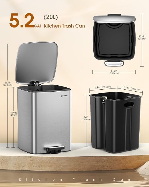 Lovewind Kitchen Trash Can - Image 7