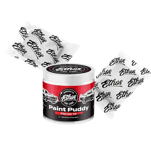 Ethos Clay Bar Kit Paint Puddy Car Detailing Clay 200g by EthosHandcraftedCarCare